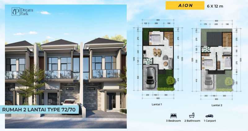 Dijual Rumah Baru Modern Minimalis di Dream Park Sidoarjo - Thumbnail 2