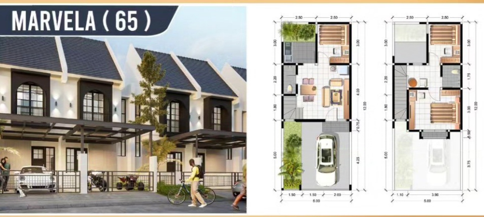 Dijual Rumah Baru Nyaman dan Strategis di De Naila Park Tahap II Gresik - Thumbnail 3