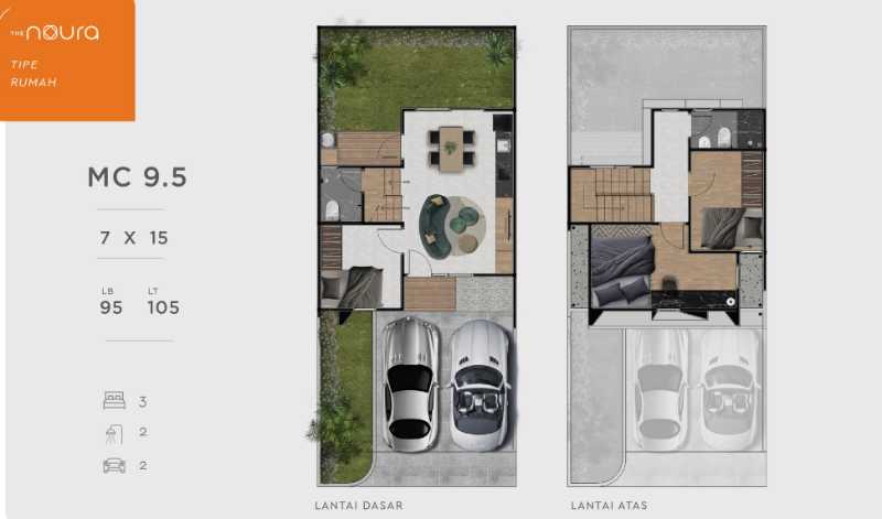 Dijual Rumah Baru Modern Strategis di Moca City Sidoarjo - Thumbnail 2