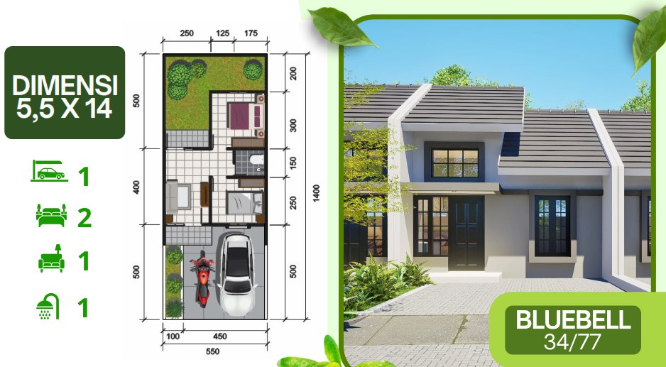 Dijual Rumah Baru Nyaman di Grand Park Anggaswangi Sidoarjo - Thumbnail 2