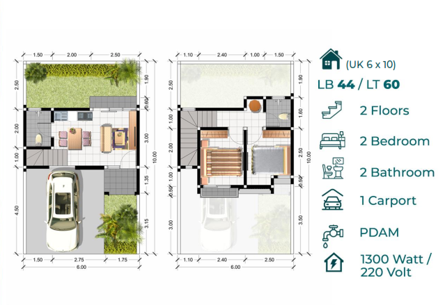 Dijual Rumah Baru Murah Minimalis di Maura Hill Gresik - Thumbnail 2