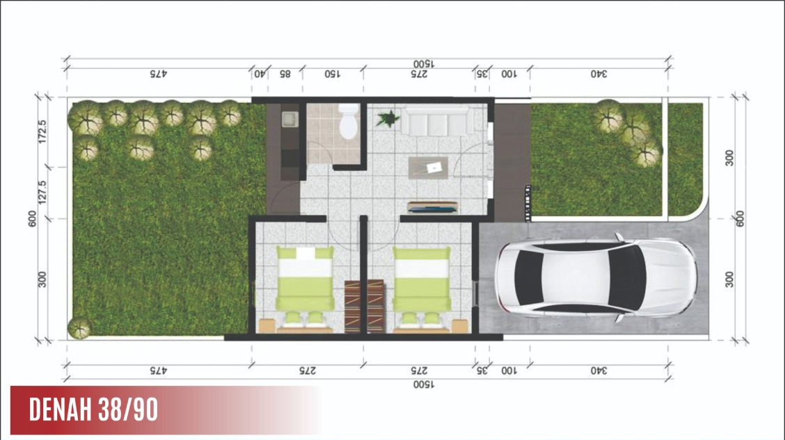 Dijual Rumah Baru Murah di Cluster Heliconia Hasbanna Land Sukodono Sidoarjo - Thumbnail 2