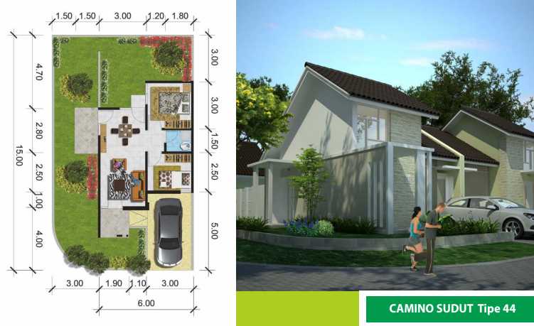 Dijual Rumah Baru Luas di Cluster Valencia Garden Puri Surya Jaya Sidoarjo - Thumbnail 2