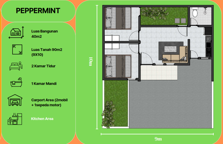 Dijual Rumah Baru Minimalis di Surya Jumputrejo Regency Tahap II Sidoarjo - Thumbnail 2