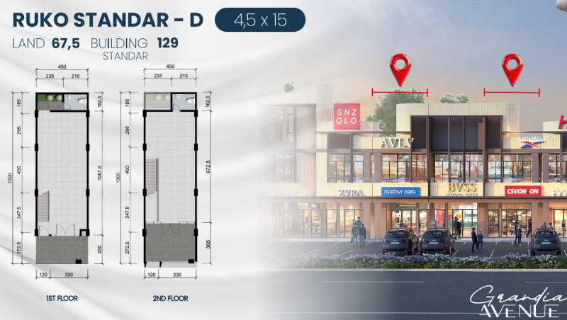 Dijual Ruko Baru Area Komersial Premium di Grandia Avenue Citraland Northwest Surabaya Barat - Thumbnail 3