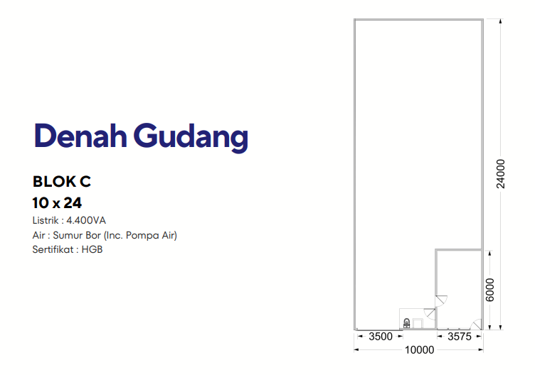 Dijual Gudang Baru Kawasan Industri di Business Park Ngoro Mojokerto - Thumbnail 3