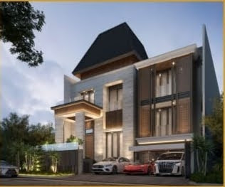 Dijual Rumah Mewah New American Design di Raffles Citraland Surabaya Barat - Image 1