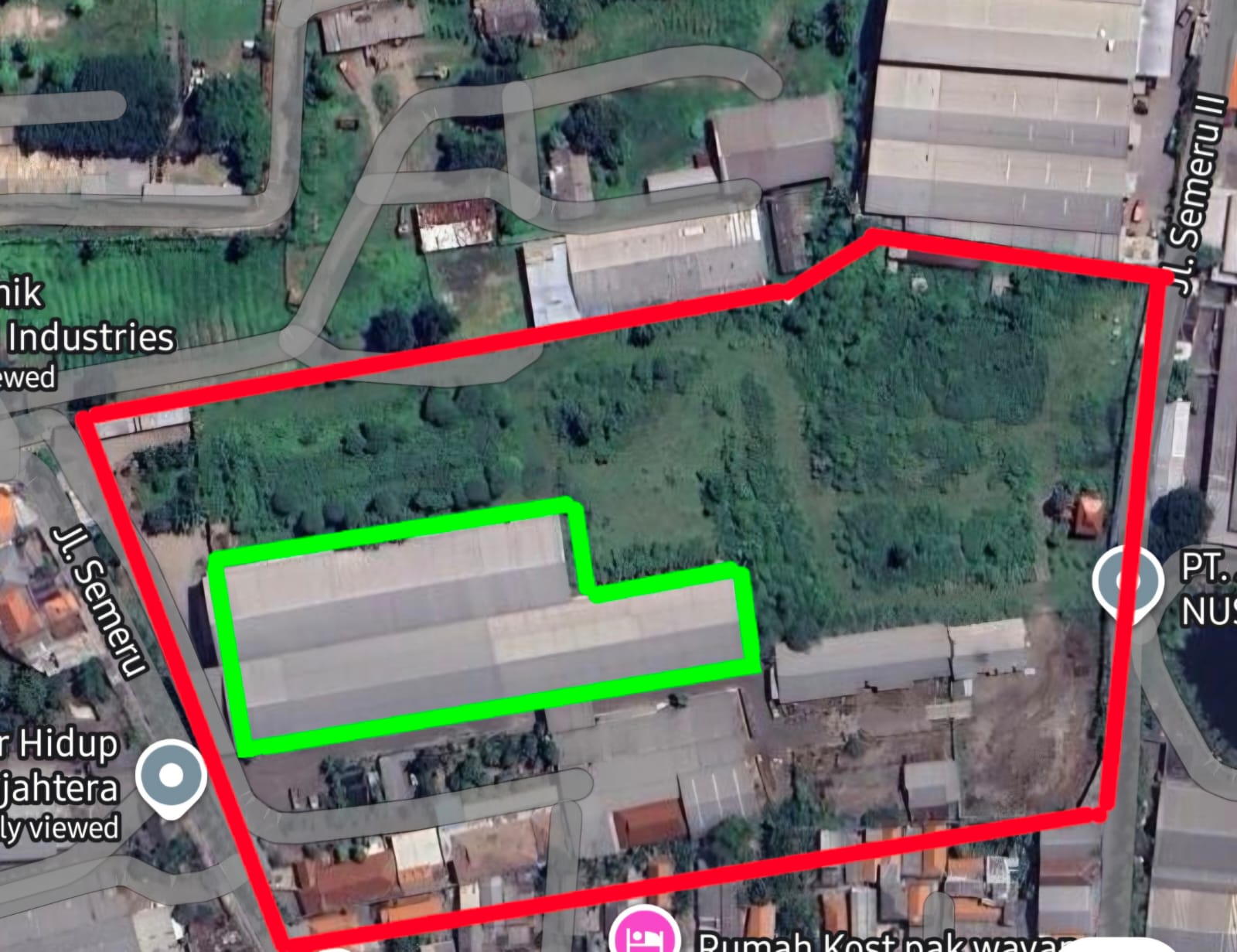 Disewakan Lahan Terbuka 3 Hektar Area Industrial Bambe Gresik Jawa timur - Thumbnail 5