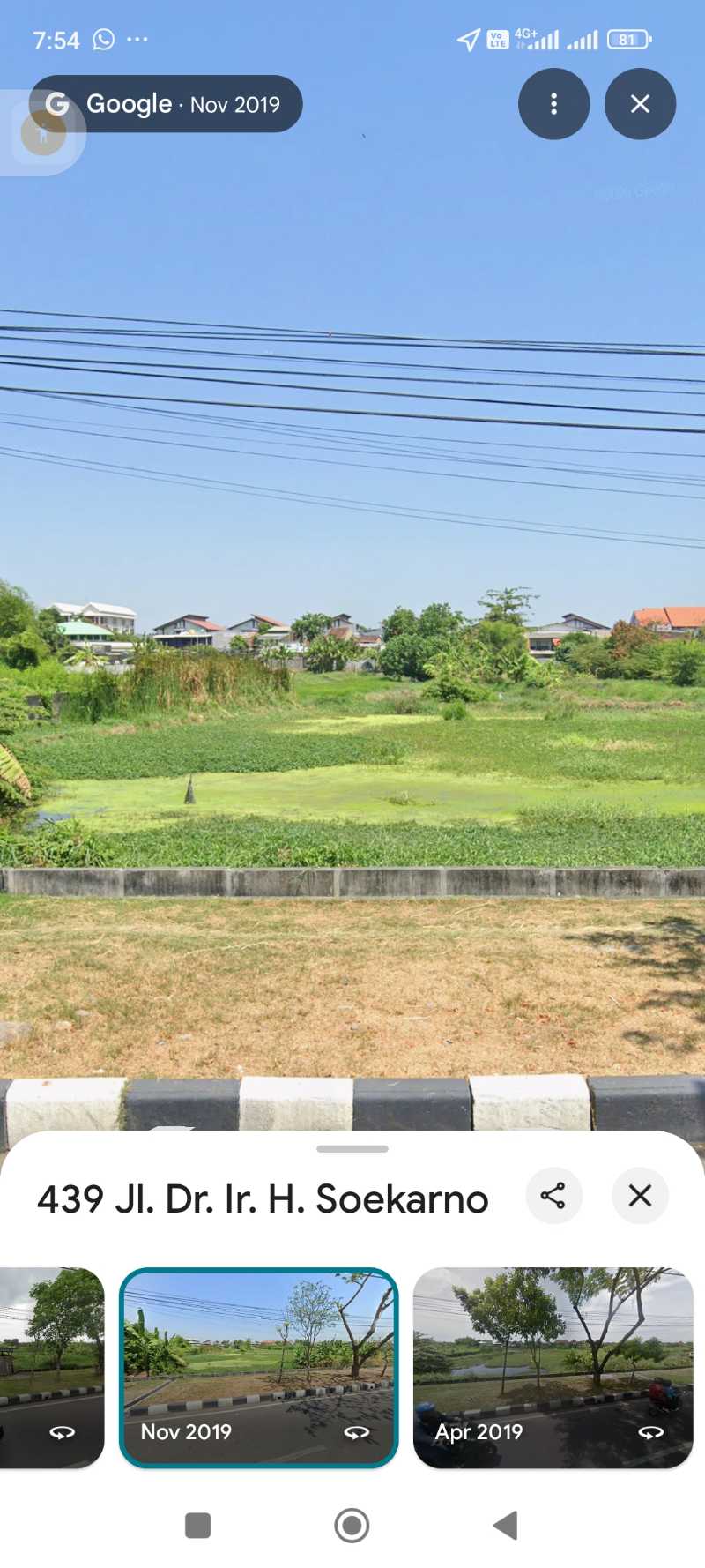 Dijual Tanah Komersial Strategis di Raya Ir. Soekarno / Merr Surabaya Timur - Thumbnail 2