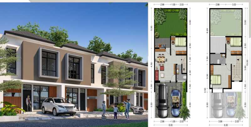 Dijual Rumah Baru Modern Posisi Hook di Milestone Park Sidoarjo - Thumbnail 2