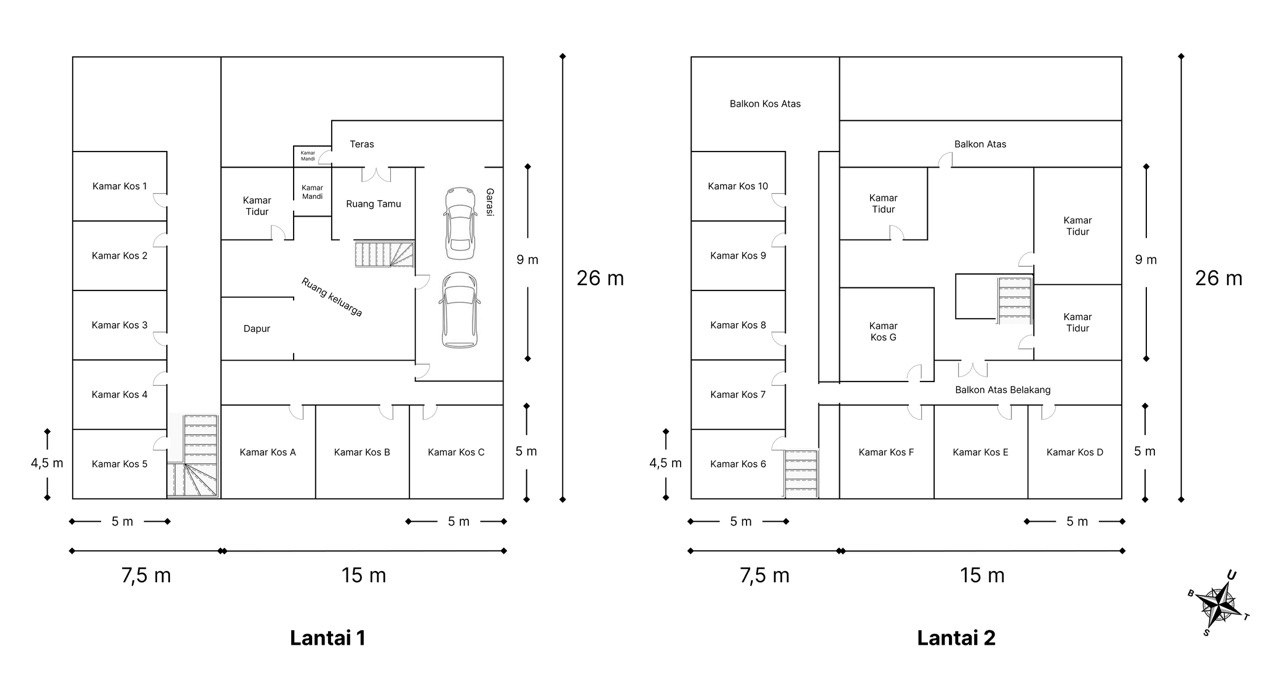 Dijual Rumah Kos Siap Huni dan Strategis di Medokan Sawah Baru Surabaya Timur - Thumbnail 3