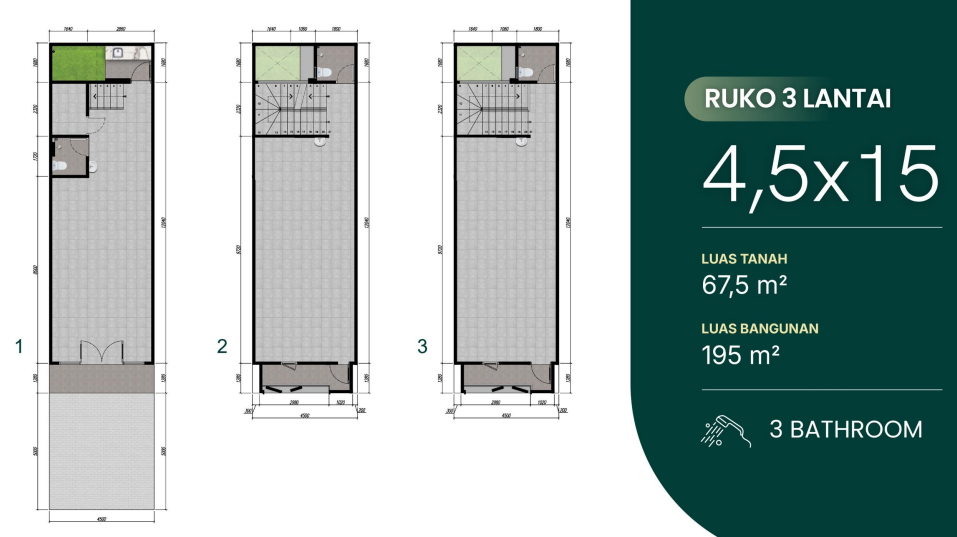 Dijual Ruko Baru Multifungsi Posisi Hook di Park Stay Surabaya Timur - Thumbnail 2