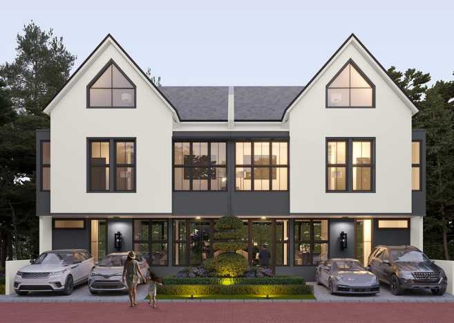 Dijual Rumah Baru Eksklusif di The White House Extension by Dian Istana Surabaya barat - Image 1