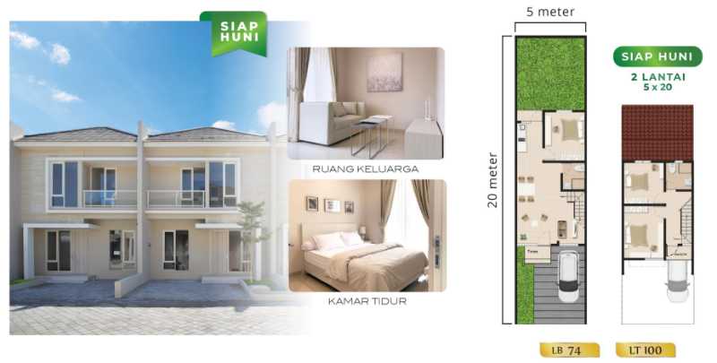 Dijual Rumah Baru Lokasi Strategis di Juanda Land Residence Sidoarjo - Thumbnail 2