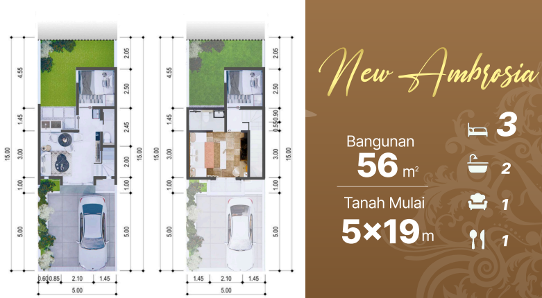 Dijual Rumah Baru Modern Minimalis di Banjar Mukti Residence Sidoarjo - Thumbnail 2