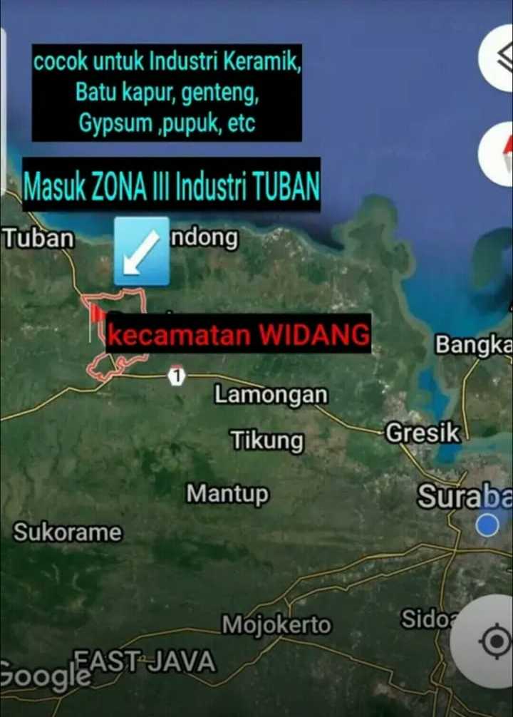 Dijual Tanah Industri Strategis Nol Jalan di Tuban - Thumbnail 3