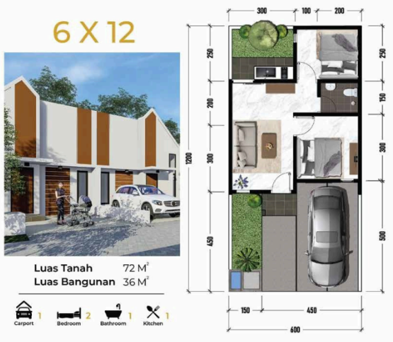 Dijual Rumah Baru Dekat Fasilitas Umum di The Oso Waru Sidoarjo - Thumbnail 2